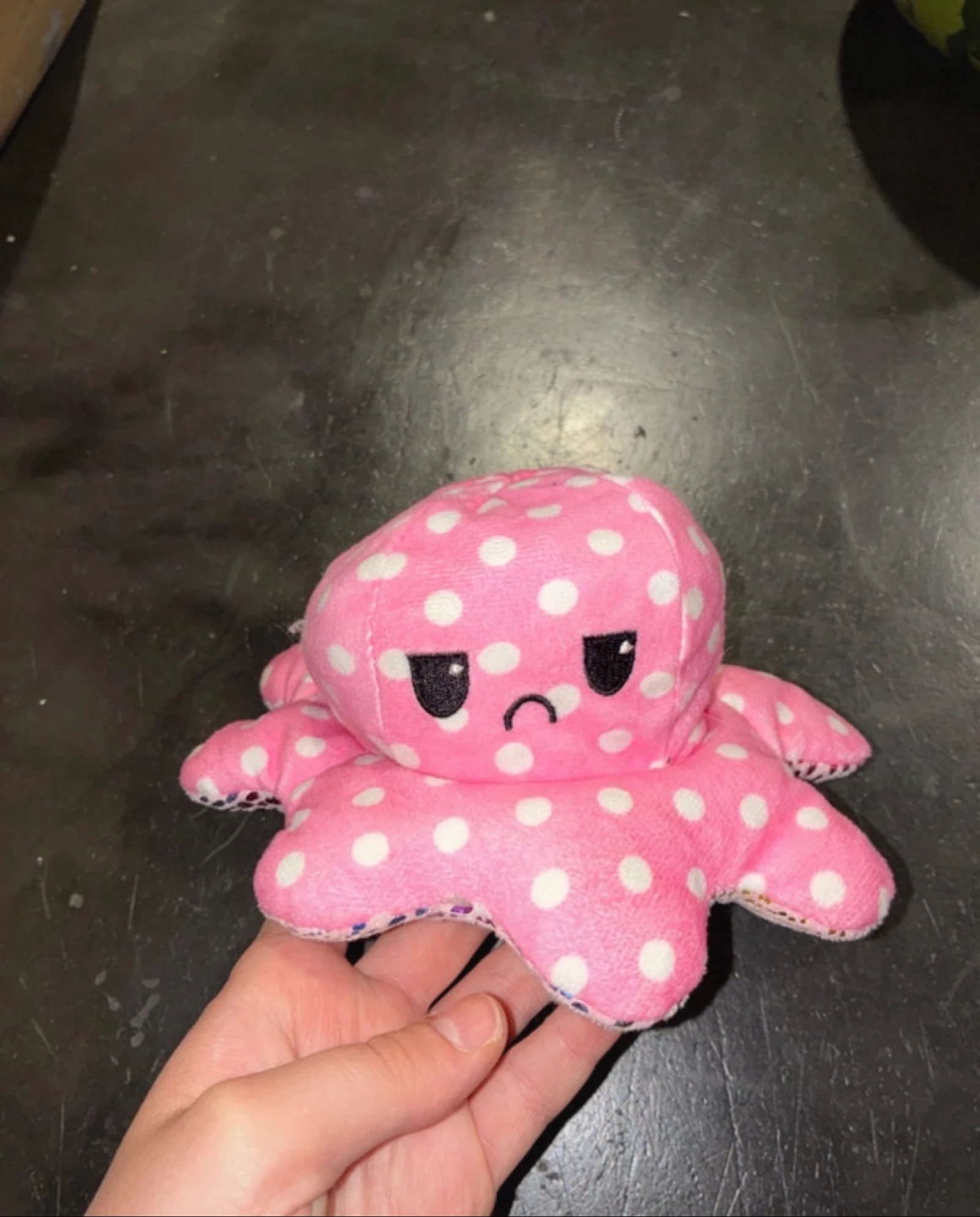 Peluche pieuvre réversible